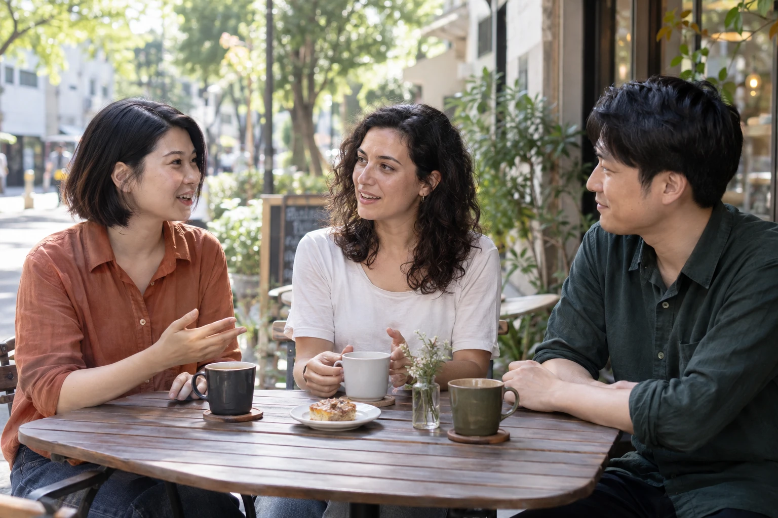 Una conversación para compartir intereses con personas de distintos lugares